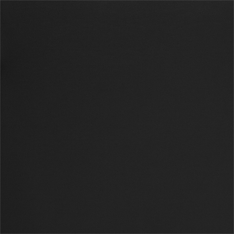Maklaine Elegant Modern / Contemporary Leather Sofa in Black Finish