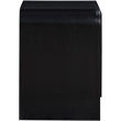 Maklaine Elegant Engineered Wood Contemporary Black Night Stand