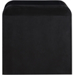Maklaine Elegant Engineered Wood Contemporary Black Night Stand