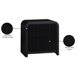Maklaine Elegant Engineered Wood Contemporary Black Night Stand