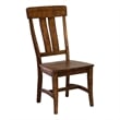 Maklaine Traditional Wood Splat Back Chair in Copper (Set of 2)