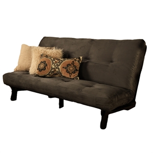 Maklaine Cotton & Foam Full-size Futon 7&quot Mattress in Gray-Frame Not Included