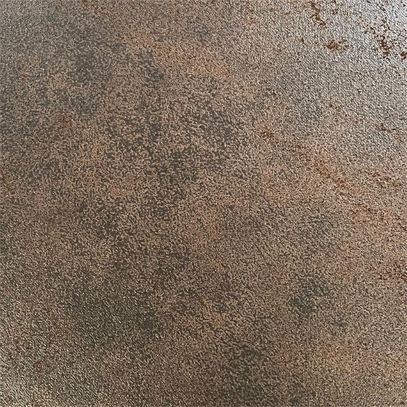 Maklaine Metal Swivel Counter Stool with Coach Brown Microsuede Seat