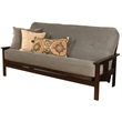 Maklaine Cotton/Foam Full Gray Futon Mattress w/ Fabric Cover-Frame Not Included