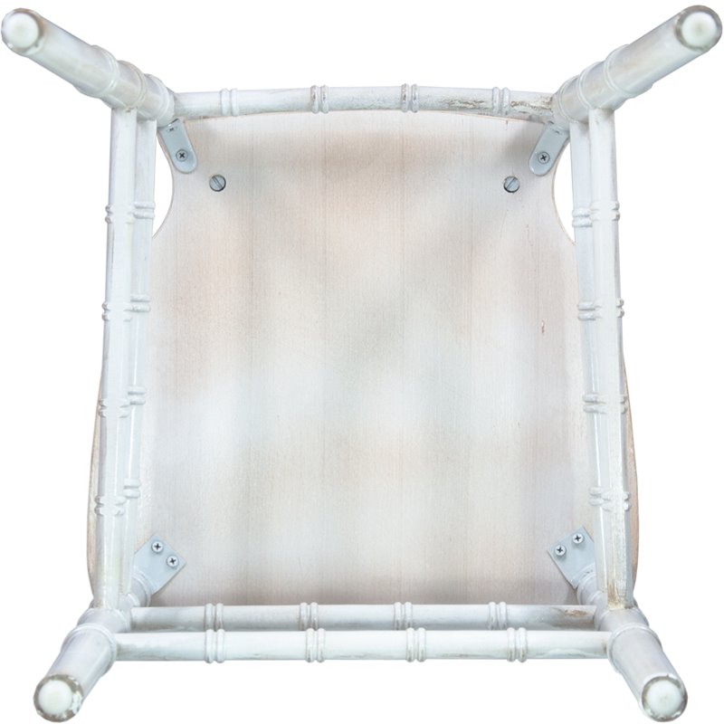 Maklaine Modern / Contemporary Wood Chiavari Chair In Lime Wash