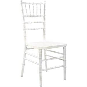Maklaine Modern / Contemporary Wood Chiavari Chair In Lime Wash