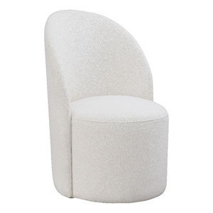 Maklaine Elegant Modern / Contemporary Cream Fabric Accent Chair