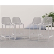 Maklaine Modern / Contemporary Gray Outdoor Patio Stool (Set of 4)