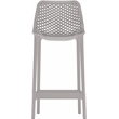 Maklaine Modern / Contemporary Gray Outdoor Patio Stool (Set of 4)