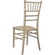 Maklaine Wood Modern Traditional Chiavari Chair In Gold Finish