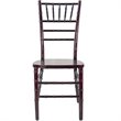 Maklaine Wood Modern Traditional Chiavari Chair In Mahogany Finish