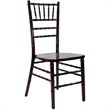 Maklaine Wood Modern Traditional Chiavari Chair In Mahogany Finish