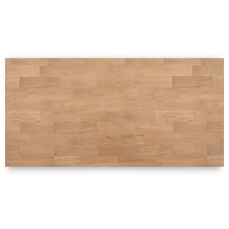 Maklaine Wood Farmhouse Light Brown Counter Height Dining Table