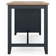 Maklaine Wood Farmhouse Light Brown Counter Height Dining Table