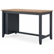 Maklaine Wood Farmhouse Light Brown Counter Height Dining Table