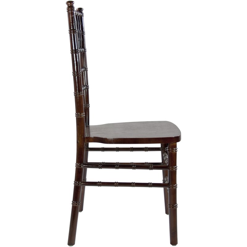 Maklaine Modern / Contemporary Wood Chiavari Chair In Fruitwood