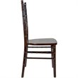Maklaine Modern / Contemporary Wood Chiavari Chair In Fruitwood