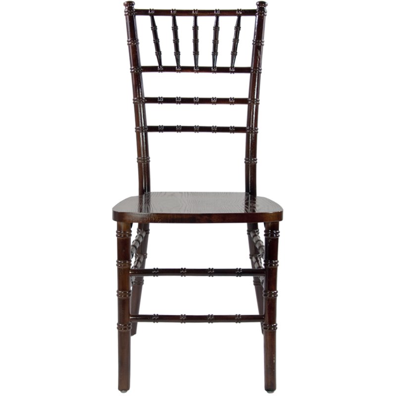 Maklaine Modern / Contemporary Wood Chiavari Chair In Fruitwood