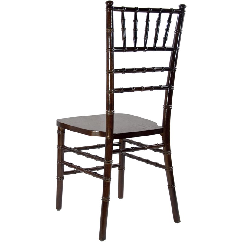 Maklaine Modern / Contemporary Wood Chiavari Chair In Fruitwood