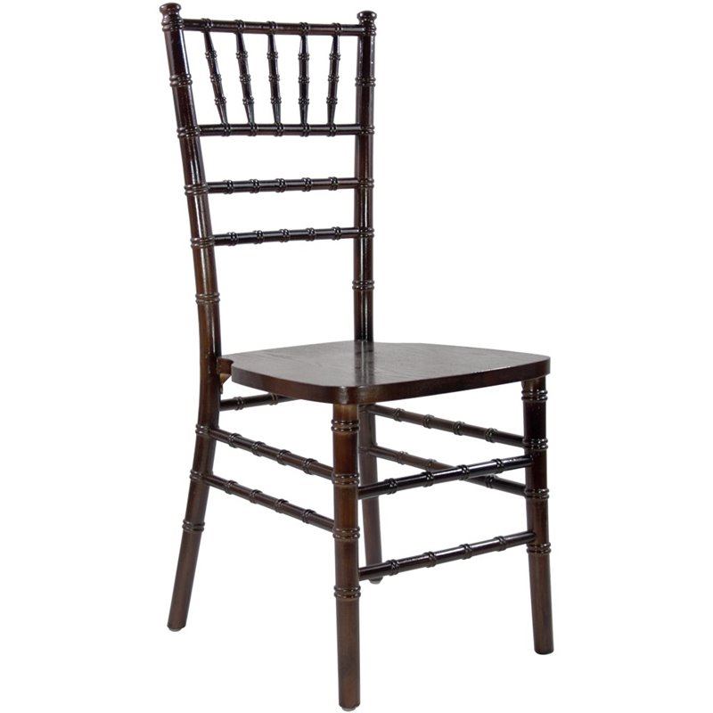 Maklaine Modern / Contemporary Wood Chiavari Chair In Fruitwood