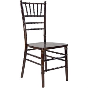 Maklaine Modern / Contemporary Wood Chiavari Chair In Fruitwood