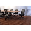 Maklaine Contemporary Linear Mesh Adjustable Computer Desk Chair