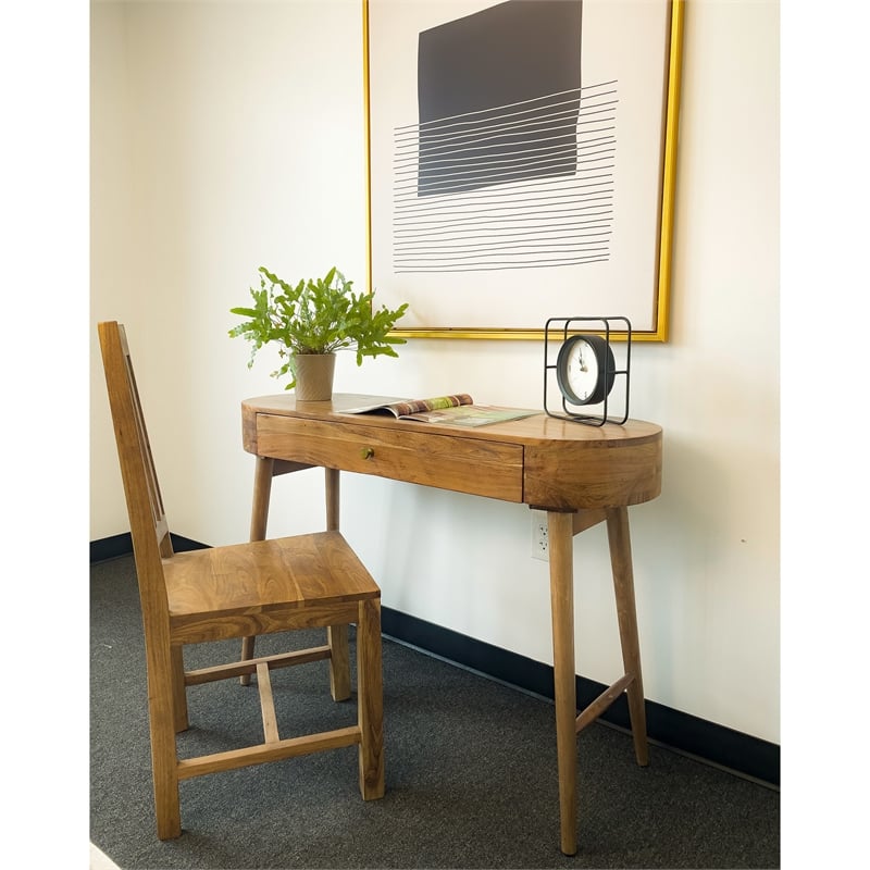 Maklaine Elegant Wood Mid-Century 30