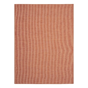 Maklaine Modern / Contemporary 9' x 12' Terracotta Fabric Area Rug