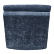 Maklaine Modern Transitional Microfiber Chaise Lounge in Blue
