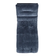 Maklaine Modern Transitional Microfiber Chaise Lounge in Blue