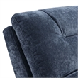 Maklaine Modern Transitional Microfiber Chaise Lounge in Blue