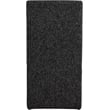 Maklaine Black Linen Textured Fabric Dining Chair (Set of 2)