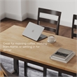 Maklaine Wood Farmhouse Light Brown Counter Height Dining Table