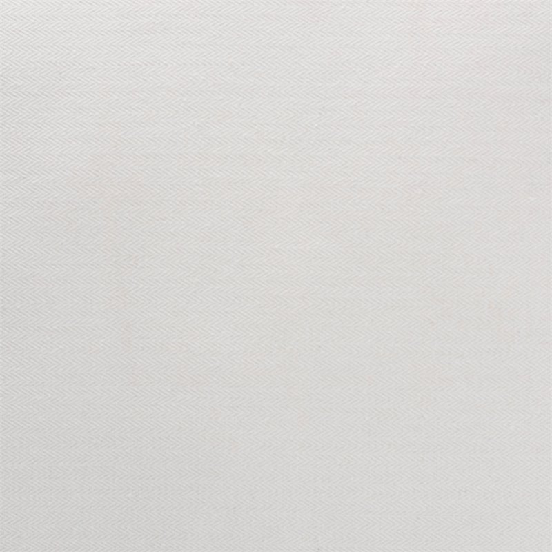 Maklaine White Fabric Upholstered and Natural Brown Rattan Armchair