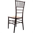 Maklaine Traditional Resin Chiavari Stacking Chair in Mahogany