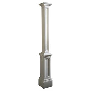 Maklaine Traditional Plastic Lamp Post without Mount in White