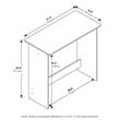 Maklaine Contemporary Engineered Wood Simplistic Study Table in Sonoma Oak