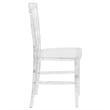 Maklaine Modern / Contemporary Elegant Napoleon Stacking Chair In Crystal Ice