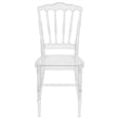 Maklaine Modern / Contemporary Elegant Napoleon Stacking Chair In Crystal Ice
