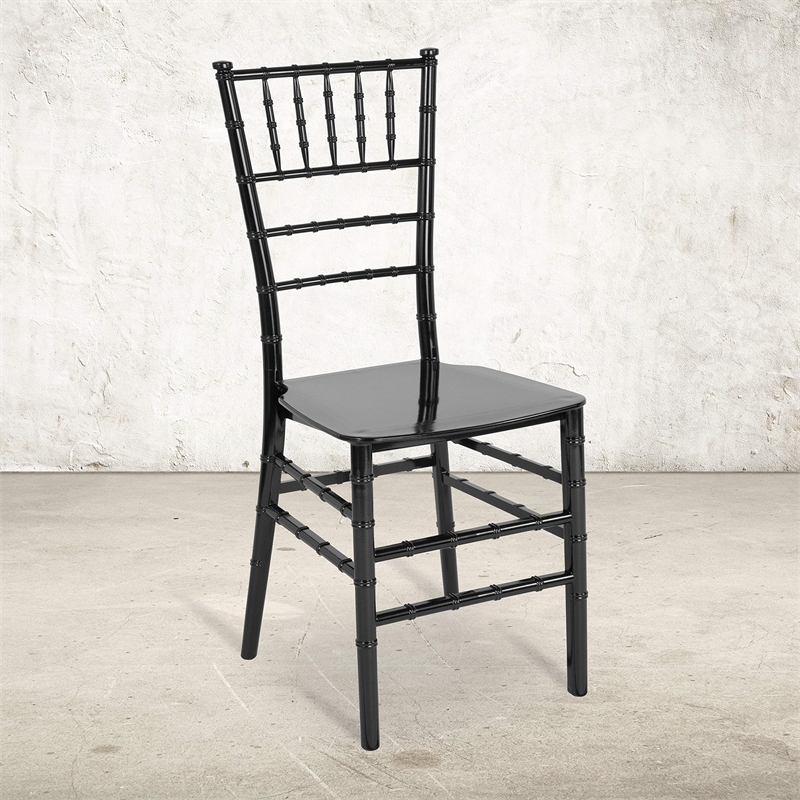 Maklaine Modern Traditional Chiavari Dining Chair in Mahogany