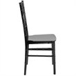 Maklaine Modern Traditional Chiavari Dining Chair in Mahogany