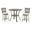 Maklaine Wood and Steel Counter Height 42