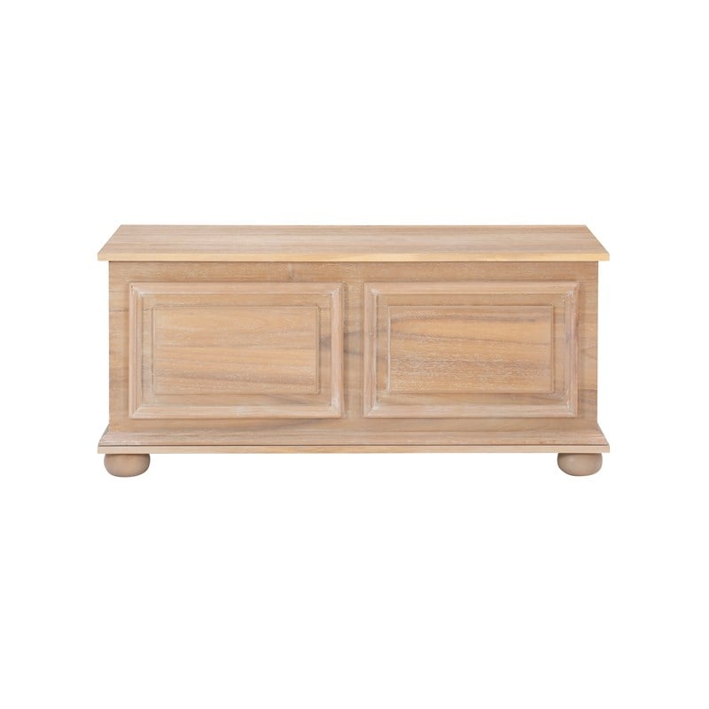 Maklaine Wood Modern Transitional Cedar Chest in Natural Finish