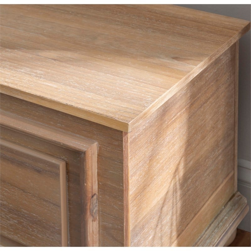 Maklaine Wood Modern Transitional Cedar Chest in Natural Finish