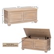 Maklaine Wood Modern Transitional Cedar Chest in Natural Finish