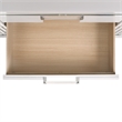 Maklaine Modern / Contemporary 2-Drawer Nightstand w/ USB in White