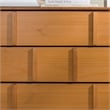 Maklaine Modern Detailed 6-Drawer Solid Wood Dresser 60 Inch Caramel