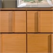 Maklaine Modern Detailed 6-Drawer Solid Wood Dresser 60 Inch Caramel