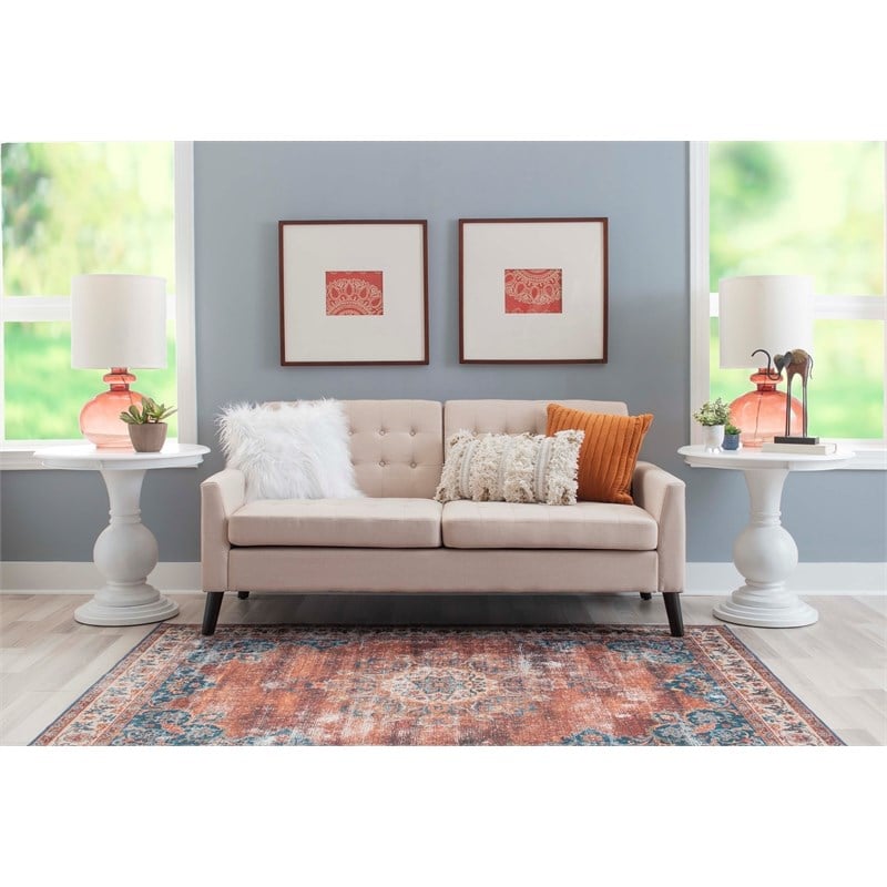 Maklaine Round Accent Table Pedestal Base 26.5