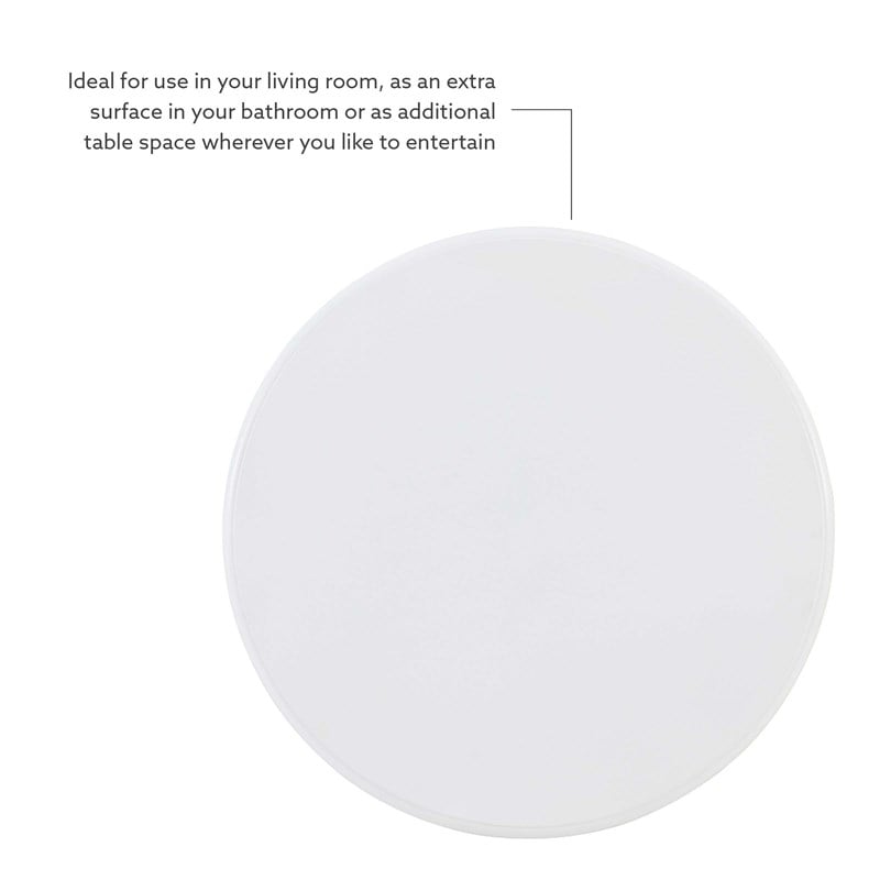 Maklaine Round Accent Table Pedestal Base 26.5